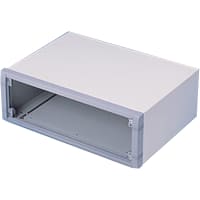 OKW Enclosures Enclosure, Cabinet, Desktop, Aluminum, Gray, 13.779x10.236x4.724In, UnimetSeries