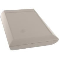 OKW Enclosures Enclosure, Sloped, Desktop, ABS, OffWhite, 7.874x5.906x2.815In, ComtecSeries