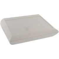 OKW Enclosures Enclosure, Sloped, Desktop, ABS, OffWhite, 7.874x5.906x2.472In, ComtecSeries