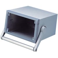 OKW Enclosures Enclosure, Instrument, Desktop, Aluminum, 10.236x9.843x5.906In, UnimetSeries