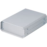 OKW Enclosures Enclosure, Cabinet, Desktop, Aluminum, Gray, 7.087x5.118x1.968In, Unicase Series