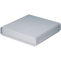 OKW Enclosures Enclosure, Cabinet, Desktop, Aluminum, Gray, 9.842x9.842x1.968In, Unicase Series