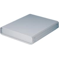 OKW Enclosures Enclosure, Cabinet, Desktop, Aluminum, Gray, 11.811x9.842x1.968In, Unicase Series