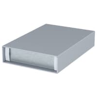 OKW Enclosures Enclosure, Cabinet, Desktop, Aluminum, Gray, 7.874x5.276x1.516In, MinimetSeries