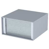 OKW Enclosures Enclosure, Cabinet, Desktop, Aluminum, Gray, 5.276x5.118x1.516In, MinimetSeries