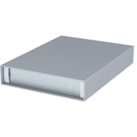 OKW Enclosures Enclosure, Cabinet, Desktop, Aluminum, Gray, 9.449x6.87x1.516In, MinimetSeries