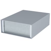 OKW Enclosures Enclosure, Cabinet, Desktop, Aluminum, Gray, 9.449x6.87x2.756In, MinimetSeries