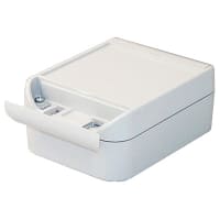 OKW Enclosures Enclosure, Box-Lid, ABS, UL94 V-0, Gray, 4.724x3.543x1.969In, IP66, Smart-Box Series