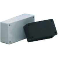 OKW Enclosures Enclosure, Box-Lid, Desktop, ABS, UL94HB, LightGray, 4.921x2.756x1.535In, Coffer Series