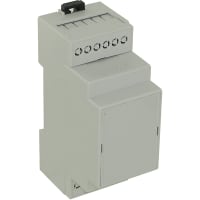 OKW Enclosures Enclosure, DINRail, Polycarb, Gray, 3.543x2.283x1.417In, IP20, RailtecSeries