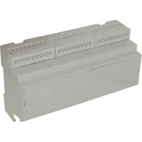 OKW Enclosures Enclosure, DINRail, Polycarb, Gray, 6.299x3.543x2.283In, IP20, RailtecSeries