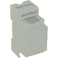 OKW Enclosures Enclosure, DINRail, Polycarb, Gray, 3.543x2.283x1.417In, IP20, RailtecSeries