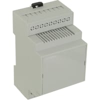 OKW Enclosures Enclosure, DINRail, Polycarb, Gray, 3.543x2.283x2.087In, IP20, RailtecSeries