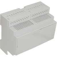 OKW Enclosures Enclosure, DINRail, Polycarb, Gray, 4.173x3.543x2.283In, IP20, RailtecSeries