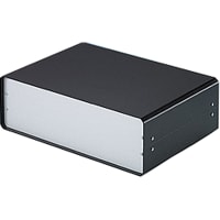 OKW Enclosures Enclosure, Clamshell, Desktop, Aluminum, Black, 13.78x9.843x4.33 In, Unicase Series