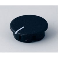 OKW Enclosures ENCLOSURE;ACCESSORY;COVER FOR ROUND & WING KNOBS 16MM IN DIA.;BLACK