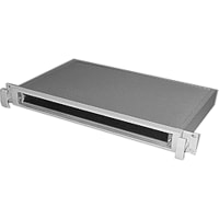 OKW Enclosures Enclosure, Cabinet, Rackmount, Aluminum, 19In, 1U, 10.351InDepth, MettecSeries