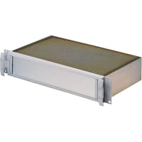 OKW Enclosures Enclosure, Cabinet, Rackmount, Aluminum, 19In, 2U, 14.469InDepth, MettecSeries