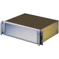 OKW Enclosures Enclosure, Cabinet, Rackmount, Aluminum, 19In, 3U, 10.351InDepth, MettecSeries