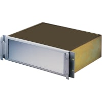 OKW Enclosures Enclosure, Cabinet, Rackmount, Aluminum, 19In, 3U, 14.469InDepth, MettecSeries