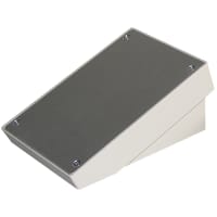 OKW Enclosures Enclosure, Sloped, Desktop, ABS, OffWhite, 7.087x5.118x3.386In, DatecSeries