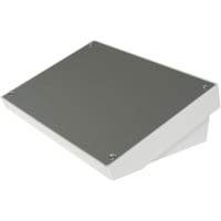 OKW Enclosures Enclosure, Sloped, Desktop, ABS, OffWhite, 7.087x10.394x3.386In, DatecSeries