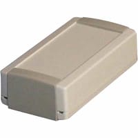 OKW Enclosures Enclosure, Modular, ABS, OffWhitePebbleGray, 4.016x2.126x1.181In, ToptecSeries