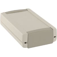 OKW Enclosures Enclosure, Modular, ABS, OffWhitePebbleGray, 4.843x2.677x1.181In, ToptecSeries