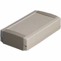 OKW Enclosures Enclosure, Modular, ABS, OffWhitePebbleGray, 6.063x3.307x1.496In, ToptecSeries