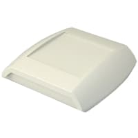 OKW Enclosures Enclosure, Diatec, 1.5V AA or 9V BatteryCompartment, Off-White, 5.90WX6.10LX1.45H