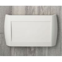 OKW Enclosures Enclosure, Diatec, 1.5V AA or 9V BatteryCompartment, Off-White, 12.99WX7.87LX1.89H