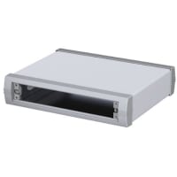 OKW Enclosures Enclosure;Unimet-Plus;Instrument;Front panel incl.;9.055Wx1.969Hx7.598D;LtGray