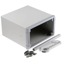 OKW Enclosures Aluminum Instrument Case, Grey, 260 x 250 x 150mm, Unimet Series