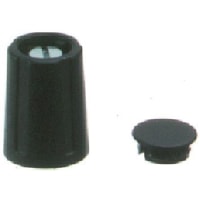 OKW Enclosures OKW Collet Knob, Body: Black, Dia. 10.5mm with a White Indicator, 3mm Shaft