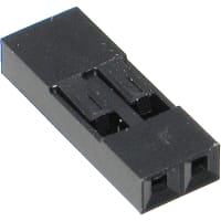 Amphenol FCI (Amphenol CS) Connector crimp-to-wire housing single row 2.54mm(.100)cont centers 2 position