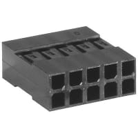 Amphenol FCI (Amphenol CS) Connector crimp-to-wire housing double row 2.54mm(.100)cont centers 10 position