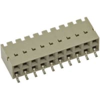 Amphenol FCI (Amphenol CS) 2.54mm 16 Way 2 Row Right Angle PCBSocket Surface Mount Socket Strip