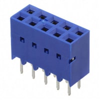 Amphenol FCI (Amphenol CS) Conn Rect PCBSocket 10Cnts Thru-Hole 87606Series TopEntry 2Row