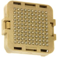 Amphenol FCI (Amphenol CS) Conn; Rect.; Plug; BGA; 100 Pos; 1.27mm x 1.27mm Array; Meg-Array; Lead-Free