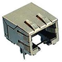 Amphenol FCI (Amphenol CS) Conn; Data; Mod Jack; Cat 3; 8 Pos; Single; Horizontal; Surface Mnt; 1 Port