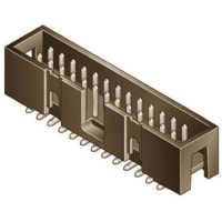 Amphenol FCI (Amphenol CS) Conn Rect Header 6Cnts ThruMount Quickie 2.54mmPin-Spng RtAngle DblRow