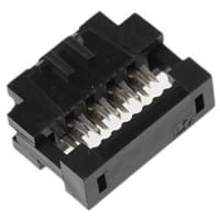 Amphenol FCI (Amphenol CS) FCI Right Angle Cable Mount IDC Connector Socket, 8 Way, 2 Row, 2mm Pitch