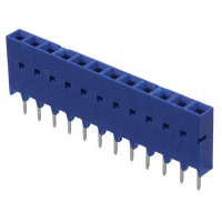 Amphenol FCI (Amphenol CS) Conn;Rect;PCBSocket;12Cnts;Thru-Hole;75915Series;TopEntry;1Row