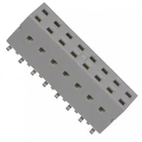 Amphenol FCI (Amphenol CS) FCI Female Edge Connector SMT, 18 Way, 2 Row, 2.54mm Pitch, 2 (Load) A, 3 A