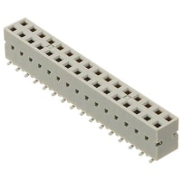 Amphenol FCI (Amphenol CS) FCI Female Edge Connector SMT, 32 Way, 2 Row, 2.54mm Pitch, 2 (Load) A, 3 A