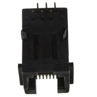 Amphenol FCI (Amphenol CS) Conn; Data; Mod Jack; Cat 3; Hor.; Thru Mnt; Unshield; 6P6C; 1 Port; 68898 Ser