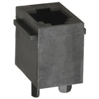 Amphenol FCI (Amphenol CS) Conn; Data; Mod Jack; Cat 3; Vert; Thru-Mnt; Unshield; 4 Pos; Diamond Peg;1 Port