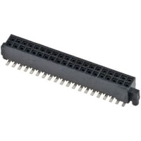 Amphenol FCI (Amphenol CS) Conn; Rect; Recept; PCB; Surface Mnt; 40 Pos; Locator Mnt; Vertical; Rib-Cage