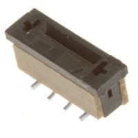 Amphenol FCI (Amphenol CS) Conn; Rect; FPC/FFC; 5 Pos; 1mm; SMT; Top Entry; ZIF; SFW Strght Ser;w/Mnt Plate