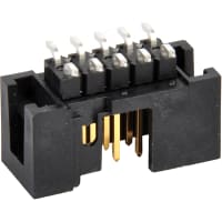 Amphenol FCI (Amphenol CS) FCI Quickie Series, Surface Mount PCB Header Plug, 10 Way, 2 Row, 2.54mm Pitch